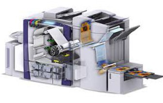 Detail tiskového stroje